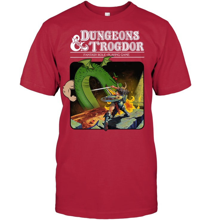 Dungeons And Trogdor T Shirt Diceprints 